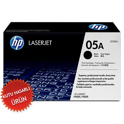 HP CE505A (05A) Black Original Toner - P2035 / P2055 (Damaged Box) 