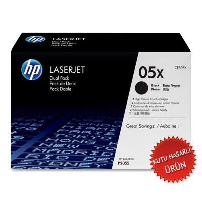 HP CE505X (05X) Black Original Toner - P2035 / P2055 Toneri (Damaged Box) 