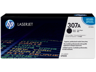 HP CE740A (307A) Black Original Toner - LaserJet CP5225 - 2