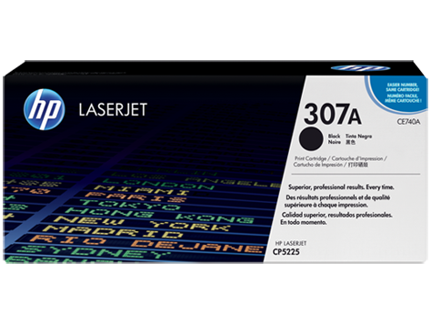 HP CE740A (307A) Black Original Toner - LaserJet CP5225 - 2