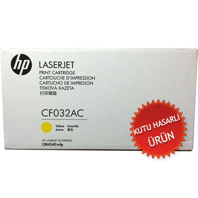 HP CF032AC (646A) Sarı Orjinal Toner - LaserJet CM4540 (B) (T7916) - 1