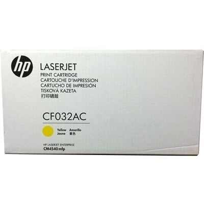 HP CF032AC (646A) Sarı Orjinal Toner - LaserJet CM4540 (T3361) - 2