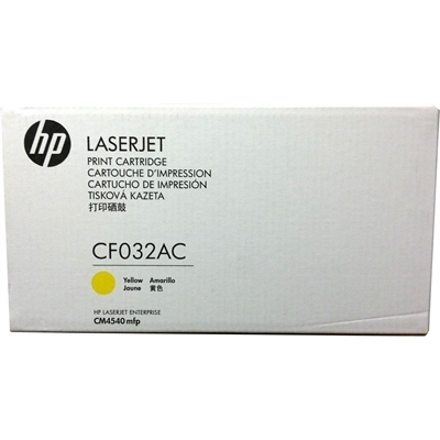 HP CF032AC (646A) Yellow Original Toner - LaserJet CM4540 - 1