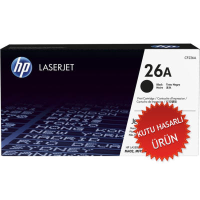 HP CF226A (26A) Black Original Toner - M402 / M426 (Damaged Box) 