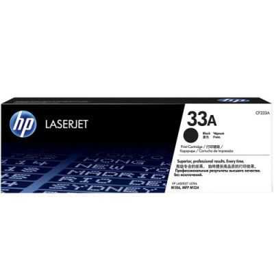 HP CF233A (33A) Black Original Toner - Laserjet M106w / M134a - 2