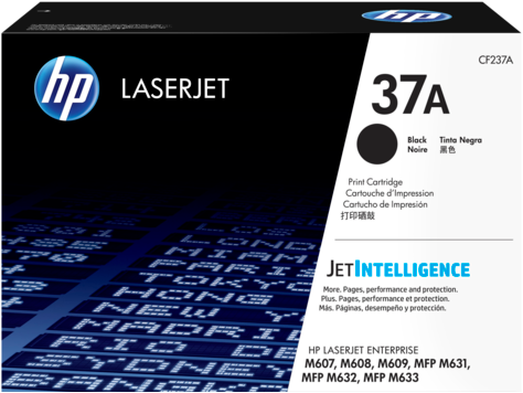 HP CF237A (37A) Black Original Toner - Laserjet M607 / M608 - 1