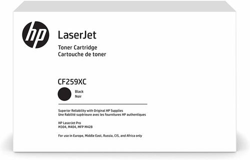 HP CF259XC (59XC) Black Original Toner High Capacity - Laserjet M304 / M404 - 1