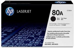 HP CF280A (80A) Black Original Toner - LaserJet M401 / M425 - 1