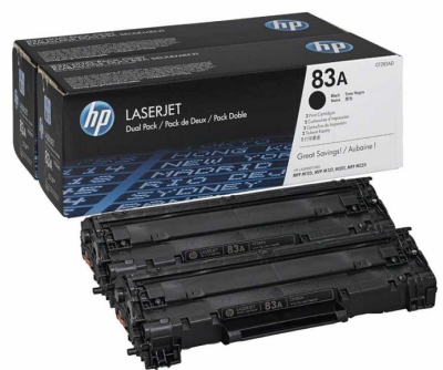 HP CF283AF (83A) Black Original Toner Dual Pack - M201dw / M225dn 