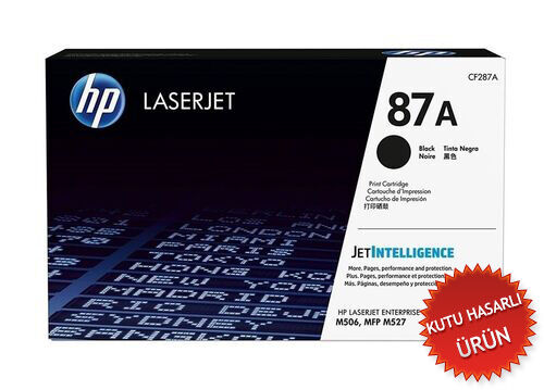 HP CF287A (87A) Black Original Toner - M501 / M506 (Damaged Box) - 1