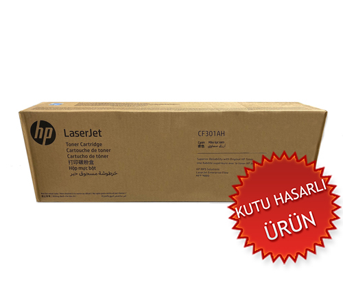 HP CF301AH (827A) Cyan Original Toner - MFP M880 (Damaged Box) - 1