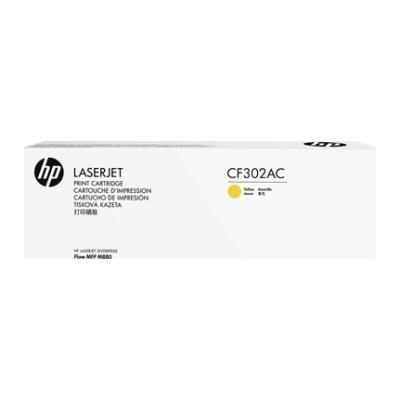 HP CF302AC (827A) Yellow Original Toner - LaserJet M880z (B) 