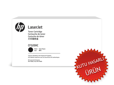 HP CF320XC (653X) Black Original Toner Hıgh Capacity - LaserJet M680 (Damaged Box) 