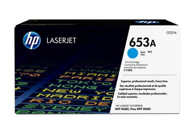 HP CF321A (653A) Cyan Original Toner - LaserJet M680 