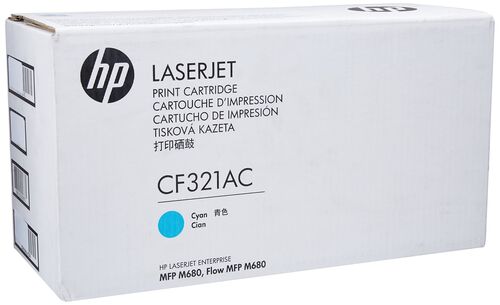 HP CF321AC (653A) Cyan Original Toner - LaserJet M680 - 1