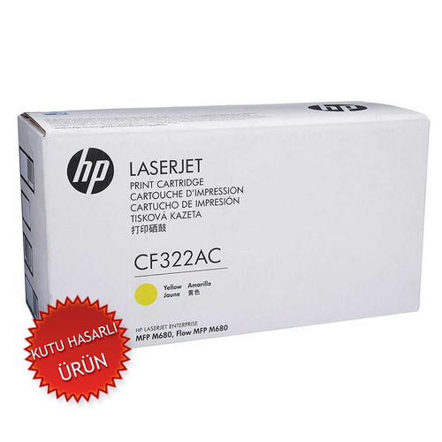 HP CF322AC (653A) Sarı Orjinal Toner - LaserJet M680 (C) - 1