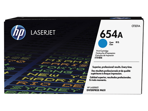 HP CF331A (654A) Cyan Original Toner - LaserJet M651