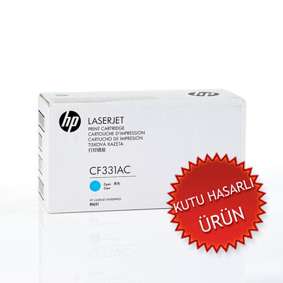 HP CF331AC (654A) Cyan Original Toner - LaserJet M651 (Damaged Box) 