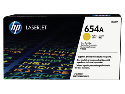 HP CF332A (654A) Sarı Orjinal Toner - LaserJet M651 (T7492) - 2