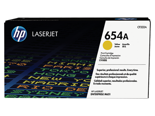 HP CF332A (654A) Sarı Orjinal Toner - LaserJet M651 (T7492) - 2