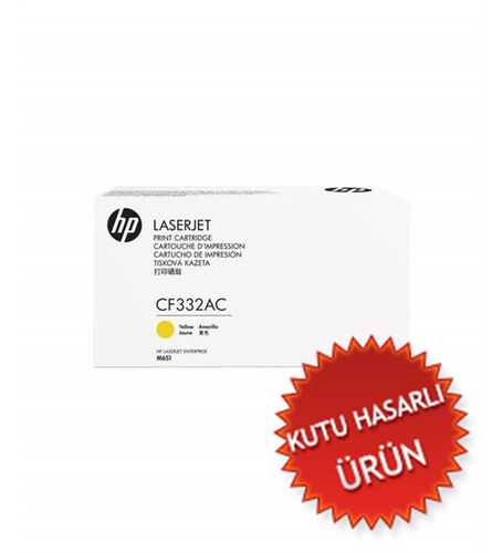 HP CF332AC (654A) Sarı Orjinal Toner - LaserJet M651 (C) (T15307) - 1