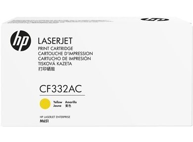 HP CF332AC (654A) Sarı Orjinal Toner - LaserJet M651 (T3495) - 2