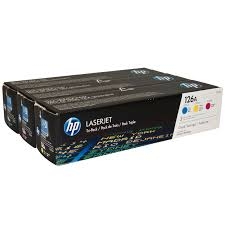 HP CF341A (126A) (CE311A+CE312A+CE313A) 3Pk Colour Original Toner 