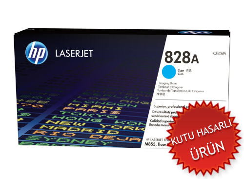 HP CF359A (828A) Cyan Original Drum Unit - LaserJet M855 (Damaged Box) - 1