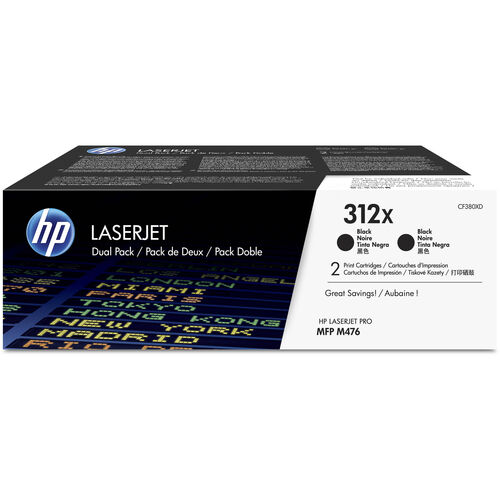 HP CF380XD (312X) Black Original Toner High Capacity - LaserJet Pro M476dn - 1