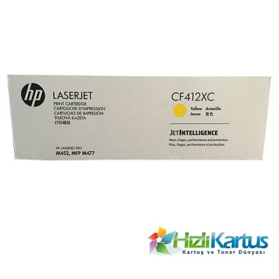 HP CF412XC (410X) Sarı Orjinal Toner Yüksek Kapasite - M452dn / M477dw (T3099) - 1