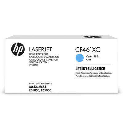 HP - HP CF461XC (656X) Cyan Original Toner High Capacity - Laserjet M652dn / M653dn 