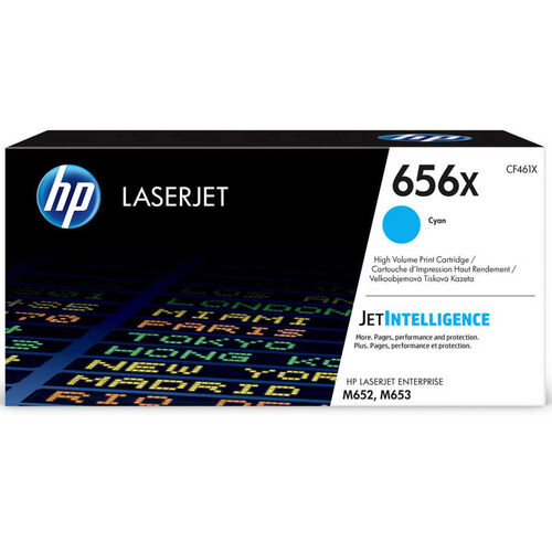 HP CF461X (656X) Cyan Original Toner High Capacity - Laserjet M652dn / M653dn