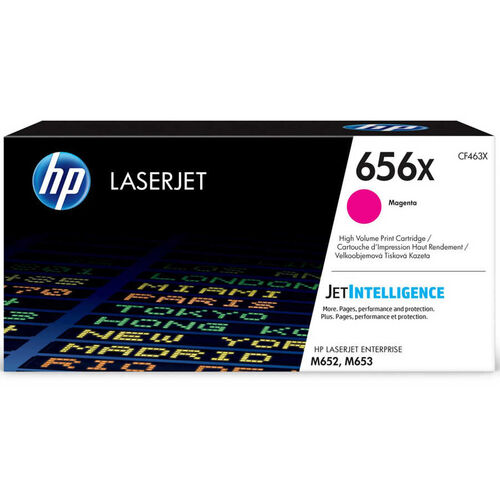 HP CF463X (656X) Magenta Original Toner Hıgh Capacity - Laserjet M652dn / M653dn