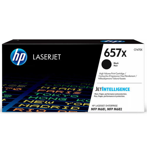 HP CF470X (657X) Black Original Toner - LaserJet M681dh / M681f