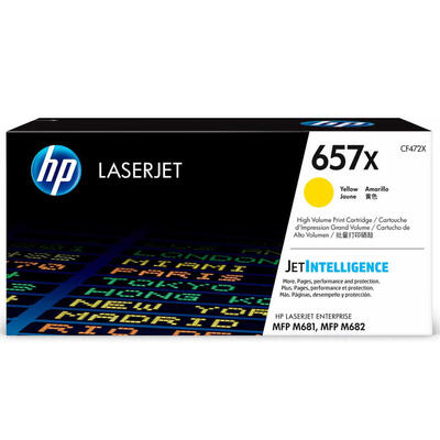 HP CF472X (657X) Yellow Original Toner - LaserJet M681dh / M681f 