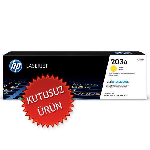 HP CF542A (203A) Sarı Orjinal Toner - M254dw / M280nw (U) (T13278) - 1