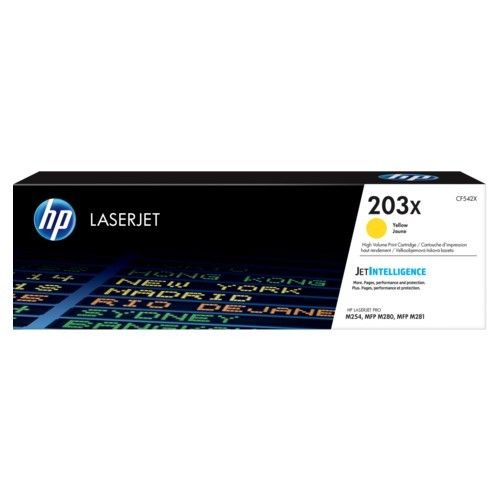 HP CF542X (203X) Sarı Orjinal Toner Yüksek Kapasite - M254dw / M280nw (T9870) - 1