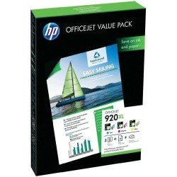 HP CH081AE (920XL) Color Pack Cartridge + 50 Photo Paper Hıgh Capacity - HP 6000 / 6500 