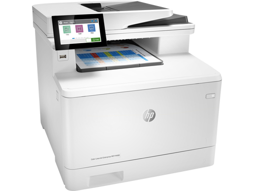 HP 3QA55A (MFP M480f) Color LaserJet Enterprise + Scanner + Photocopy + Network + Multifunction Color Laser Printer - 4