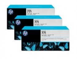 HP CR256A (771) 3Pk Photo Black Original Cartridge - DesignJet Z6200 