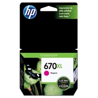 HP CZ119AB (670XL) Magenta Original Cartridge Hıgh Capacity - DeskJet 3525 