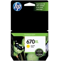 HP CZ120AB (670XL) Yellow Original Cartridge Hıgh Capacity - DeskJet 3525 