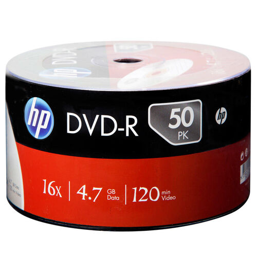 HP DME00070-3 16X 4.7 GB DVD-R (50'li Paket) (T13285) - 1