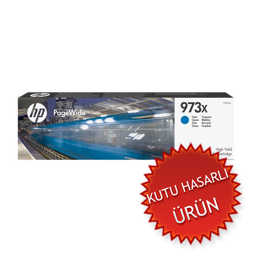 HP F6T81AE (973X) Cyan Original Cartridge - Pro 452DN (Damaged Box) - 1