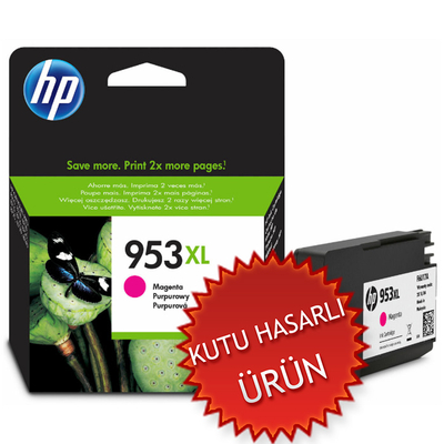 HP - HP F6U17AE (953XL) Kırmızı Orjinal Kartuş Yüksek Kapasite - OfficeJet Pro 7720 (C)