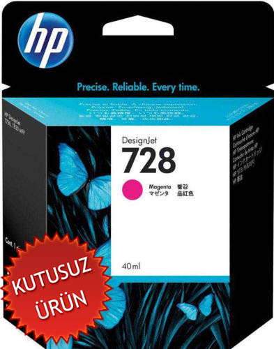 HP F9J62A (728) Kırmızı Orjinal Kartuş - T730 / T830 (U) - 1