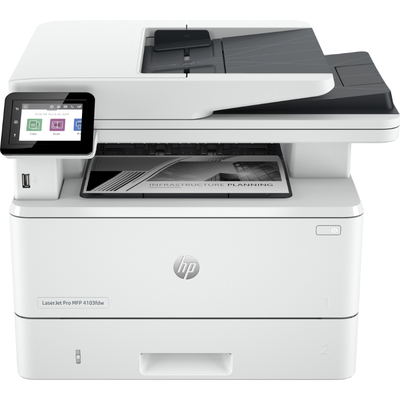 HP LaserJet Pro 4103FDW (2Z629A) Wi-Fi + Scanner + Copier + Fax Multifunctional Laser Printer - 1