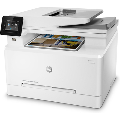 HP 7KW74A (MFP M283FDN) LaserJet Pro Scanner + Photocopy + Fax + Multifunction Color Laser Printer - 5