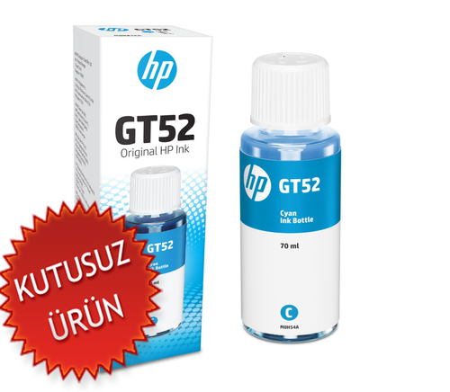 HP M0H54AE (GT-52) Mavi Orjinal Mürekkep Kartuşu (U)