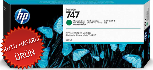 HP P2V84A (747) Chromatic Green Original Cartridge - Designjet Z9 / Designjet Z9+ (Damaged Box)